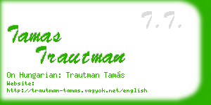 tamas trautman business card